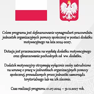 Dofinansowanie dodatków motywacyjnych dla pracowników pomocy społecznej | zdj. 1