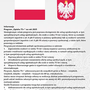 Program "Opieka 75+" na rok 2025 | zdj. 2